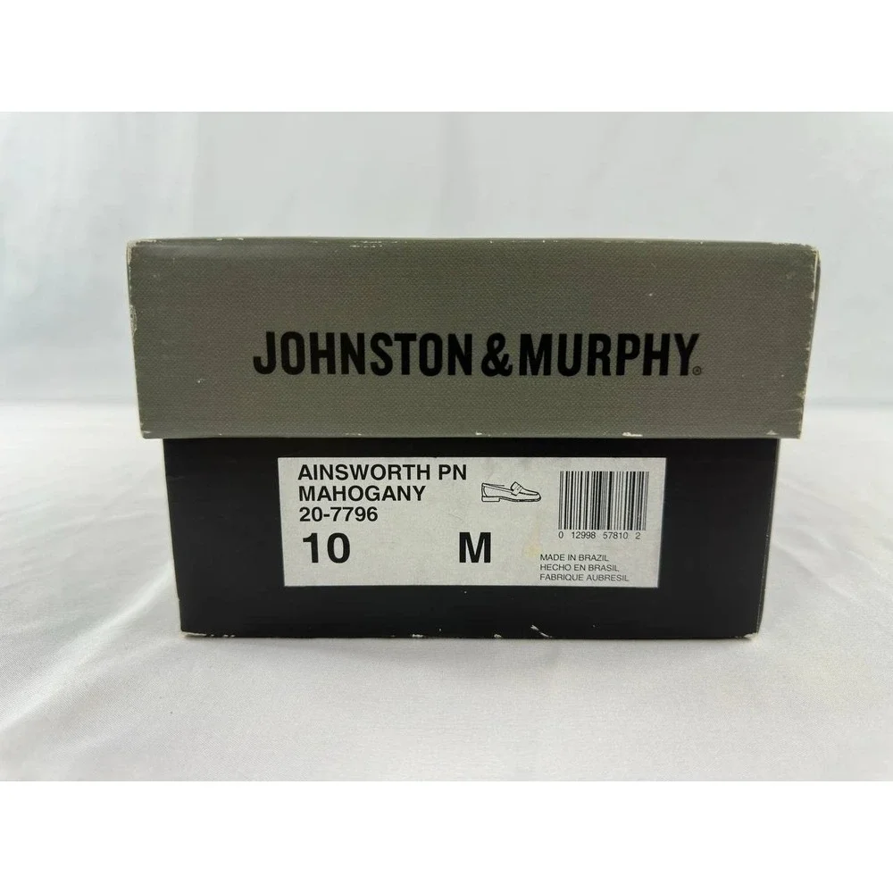 Johnston & Murphy Ainsworth Penny Loafers Men's 10M  Leather Shoes